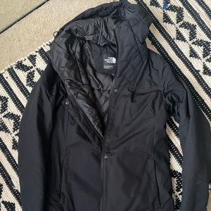 Black north face Rain jacket